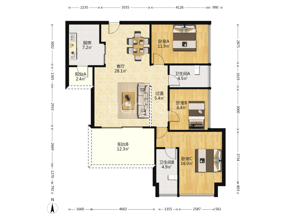 宝生Midtown 105118570230 户型图