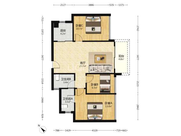 深铁阅山境花园户型图