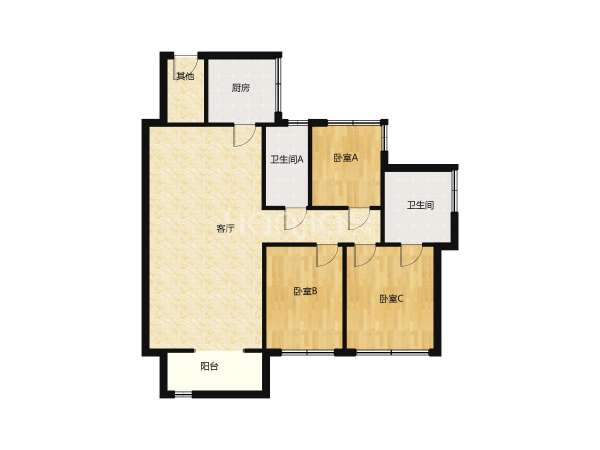 金众麒麟公馆户型图