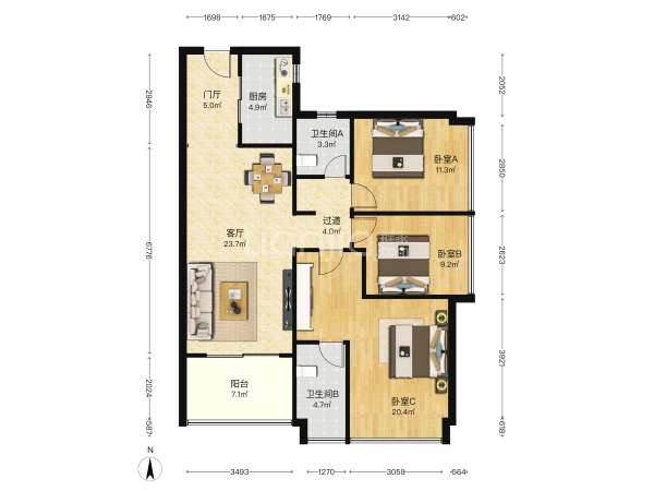 万科蛇口公馆户型图