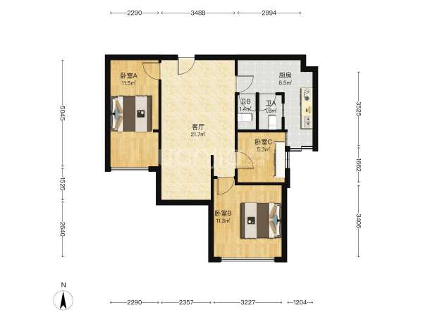 深物业前海港湾花园户型图