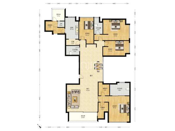 天鹅湖花园一期户型图