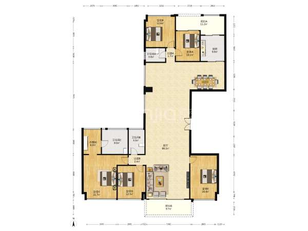 澳城1618二期户型图